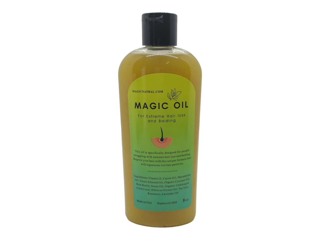 Magic oil for extreme hair loss and balding