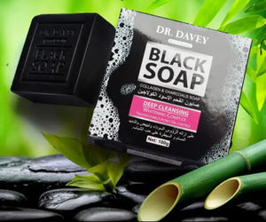 Charcoal skin whitening soap