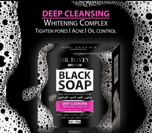 Charcoal skin whitening soap