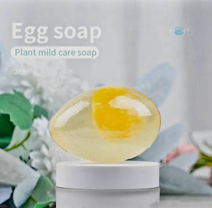 Homemade egg whitening soap