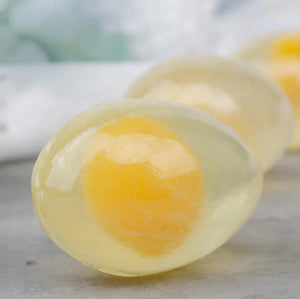 Homemade egg whitening soap