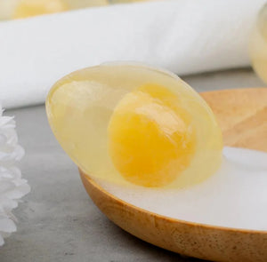 Homemade egg whitening soap