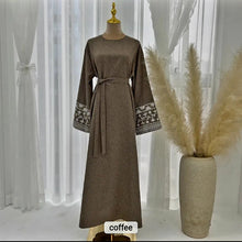 Load image into Gallery viewer, Linen abaya dress