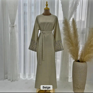 Linen abaya dress