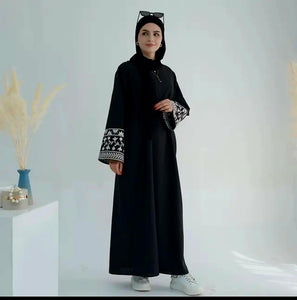 Linen abaya dress