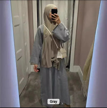 Load image into Gallery viewer, High quality linen abaya dress