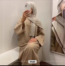 Load image into Gallery viewer, High quality linen abaya dress