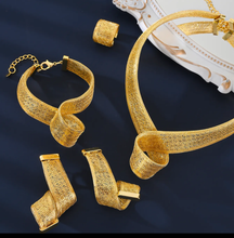 Load image into Gallery viewer, 18k gold plated necklace set