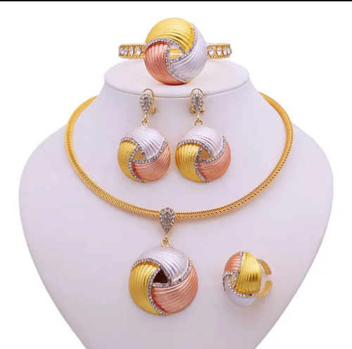 18k gold plated set